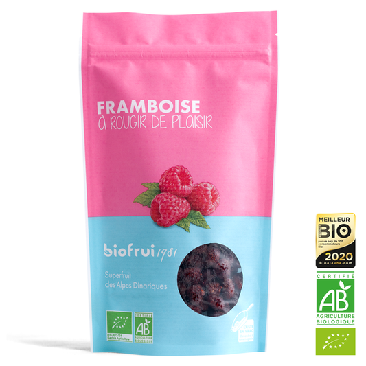 Framboise des alpes dinariques séchée bio - 1